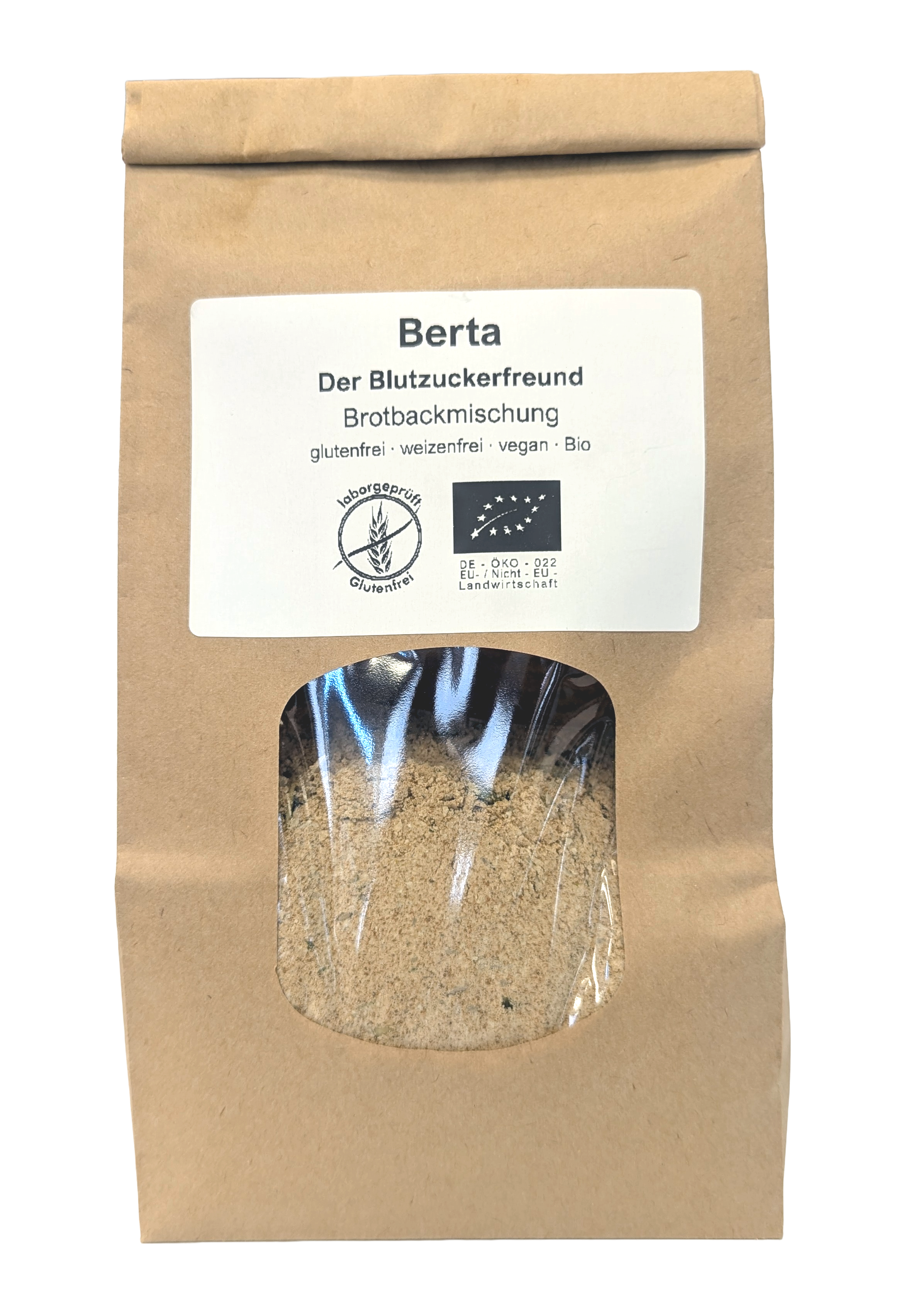 BERTA - der Blutzuckerfreund - glutenfreie Bio-Brotbackmischung